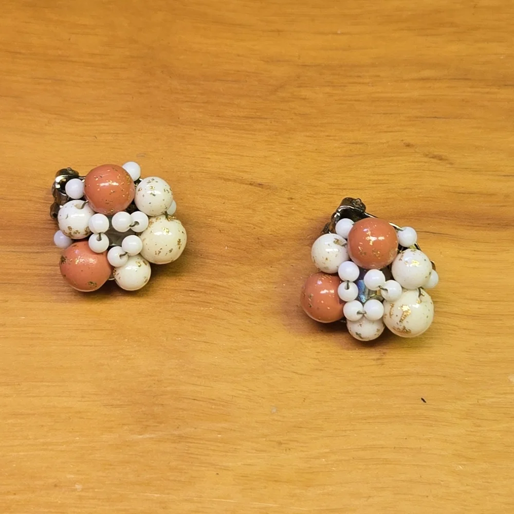 Vintage clip on earrings